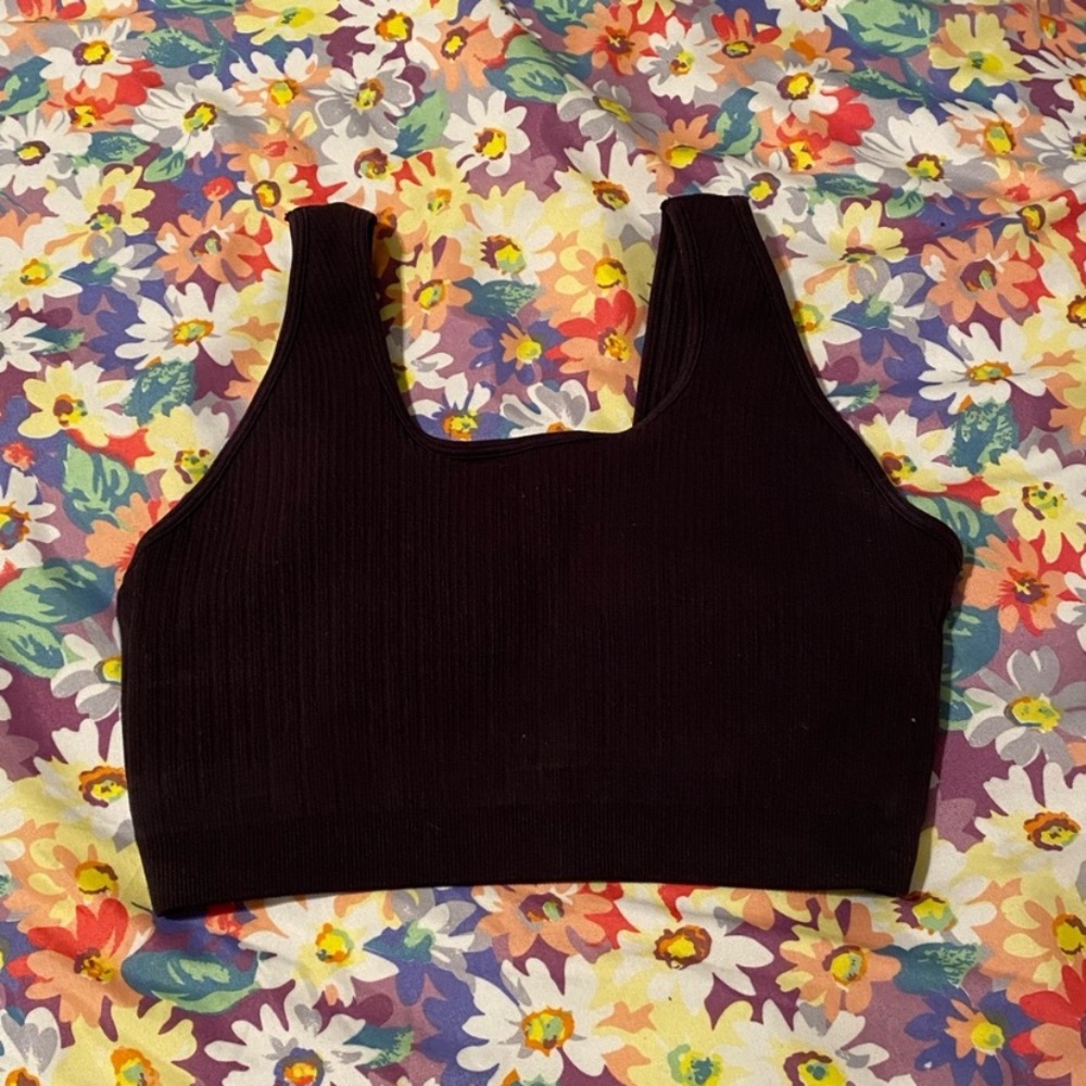 Women’s Black Ribbed bra